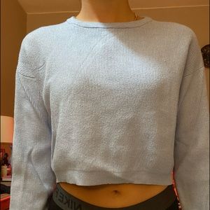 Blue Pacsun crop top sweater